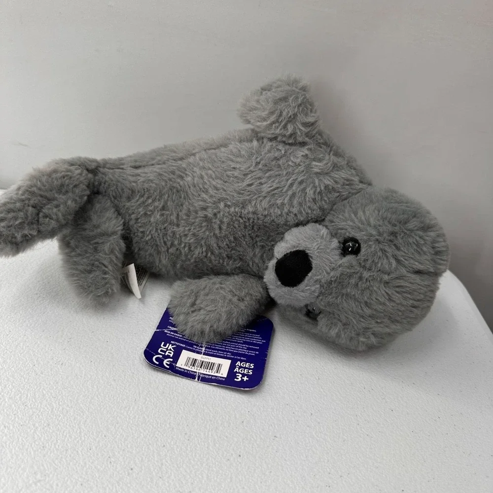 Kellytoy Jazwares Plush Gray Seal Stuffed Animal 12